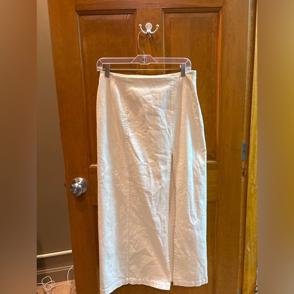 Anthropologie Women’s Off White Cotton Skirt Size 6 - Picture 2 of 7